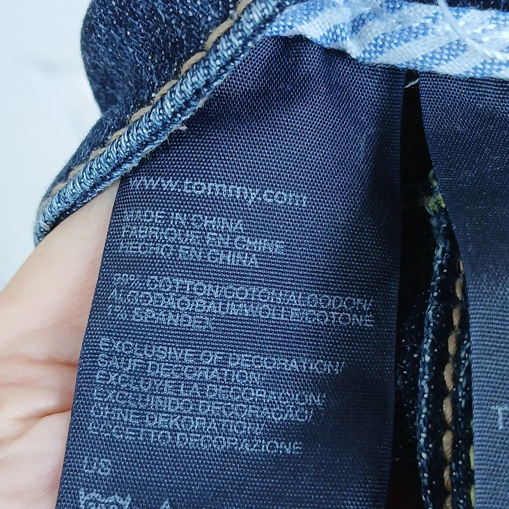 TOMMY HILFIGER Cropped Denim Jeana SZ 14 - Picture 8 of 8